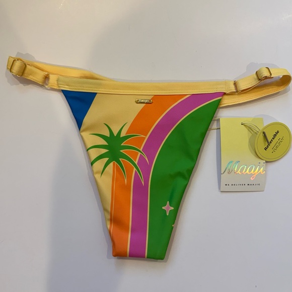 Maaji Pink and Orange Reversible Bathing Suit - Picture 5 of 9